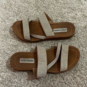 Steve Madden rhinestone sandals 7